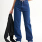 Indigo Blue High Waist Denim ( Wide Leg)