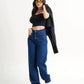 Indigo Blue High Waist Denim ( Wide Leg)