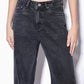 Charcoal High Rise Denim 9 (Wide Leg)