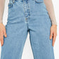 Light Blue High waist Denim (Wide Leg)