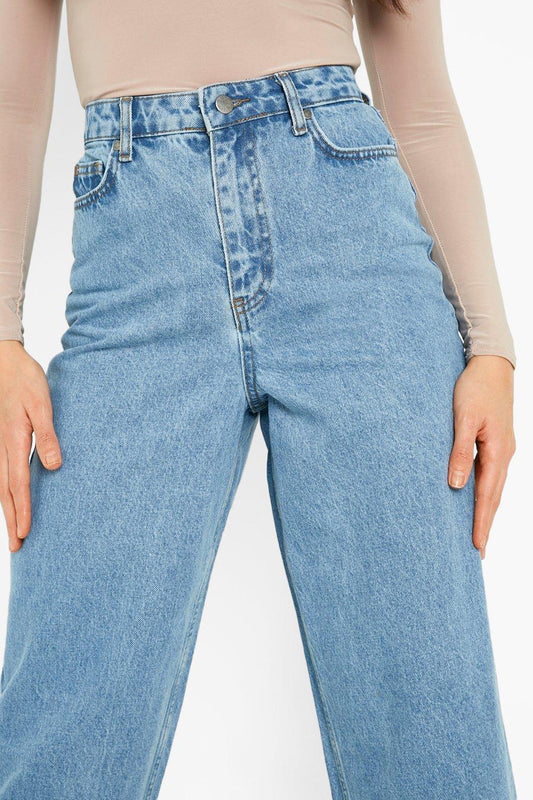 Light Blue High waist Denim (Wide Leg)