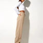 Beige Wide Leg High Waist Jeans