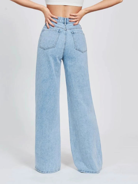 Light Blue Wide Leg Jeans