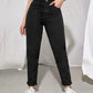 Black High Waist Mom Fit Denim