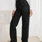 Highwaist Black Straight Fit Denim (Wide Leg)