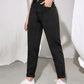 Black High Waist Mom Fit Denim