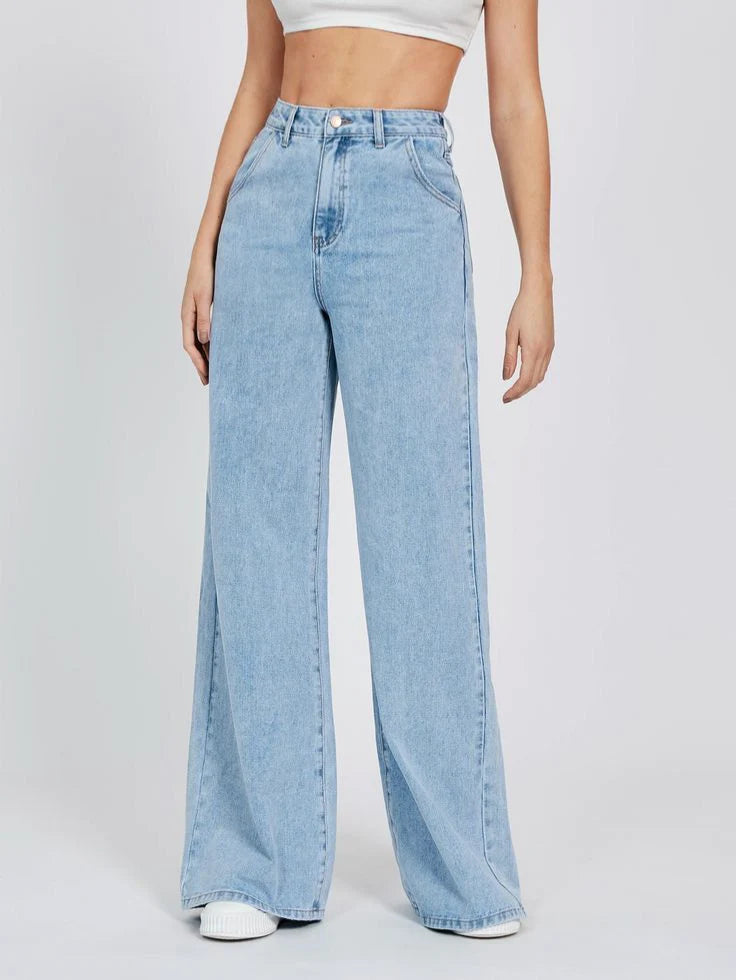 Light Blue Wide Leg Jeans