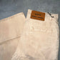 Beige Straight Fit High Waist Jeans