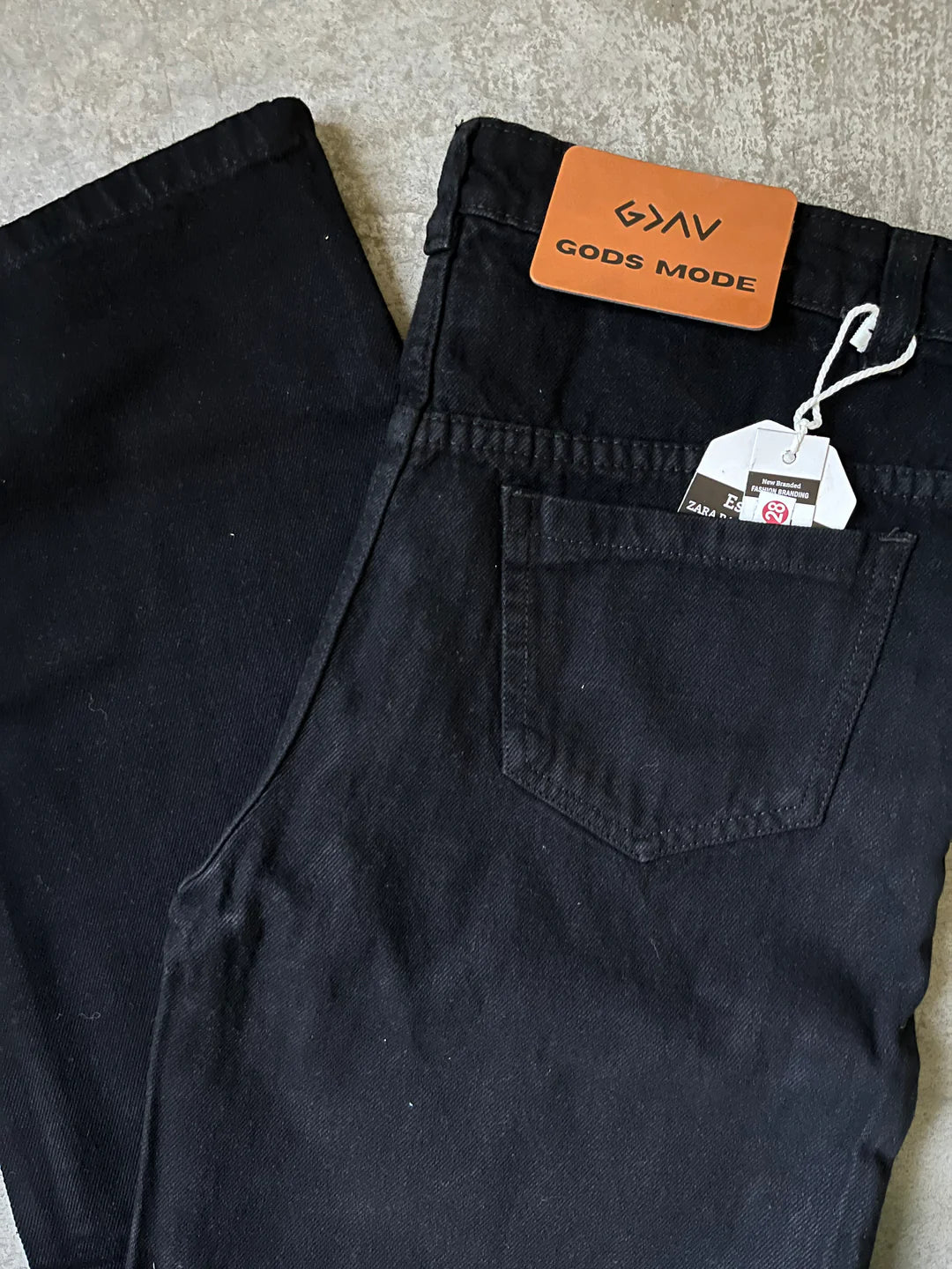 Black Denim Cargo